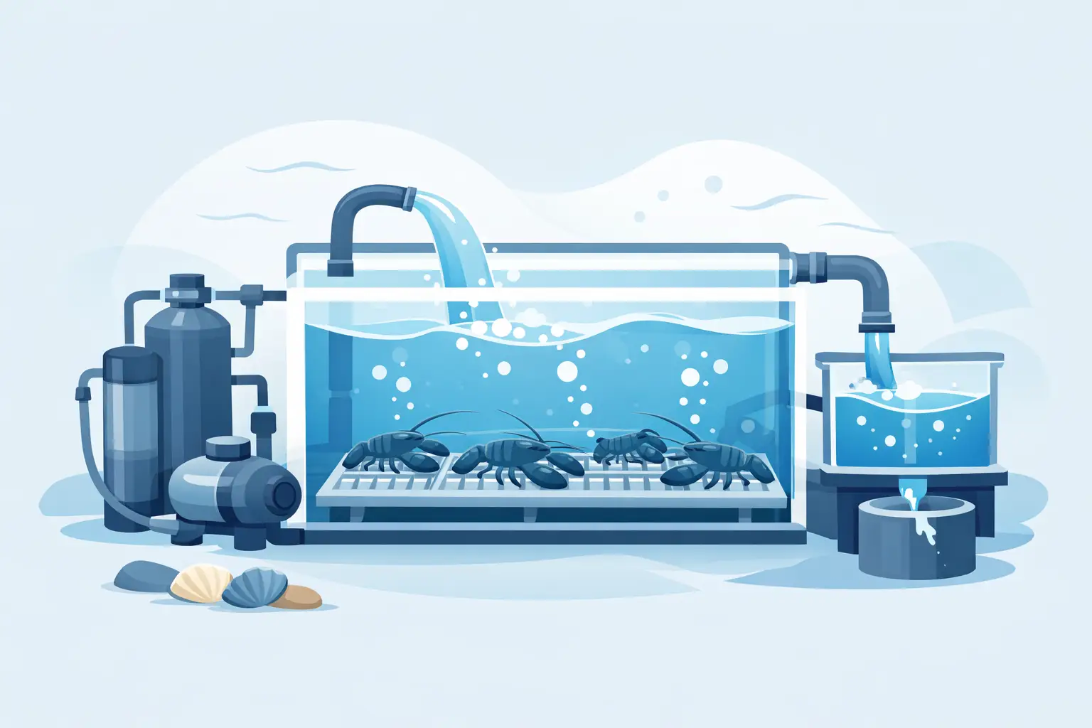 Lobster Tank Purging System Basics