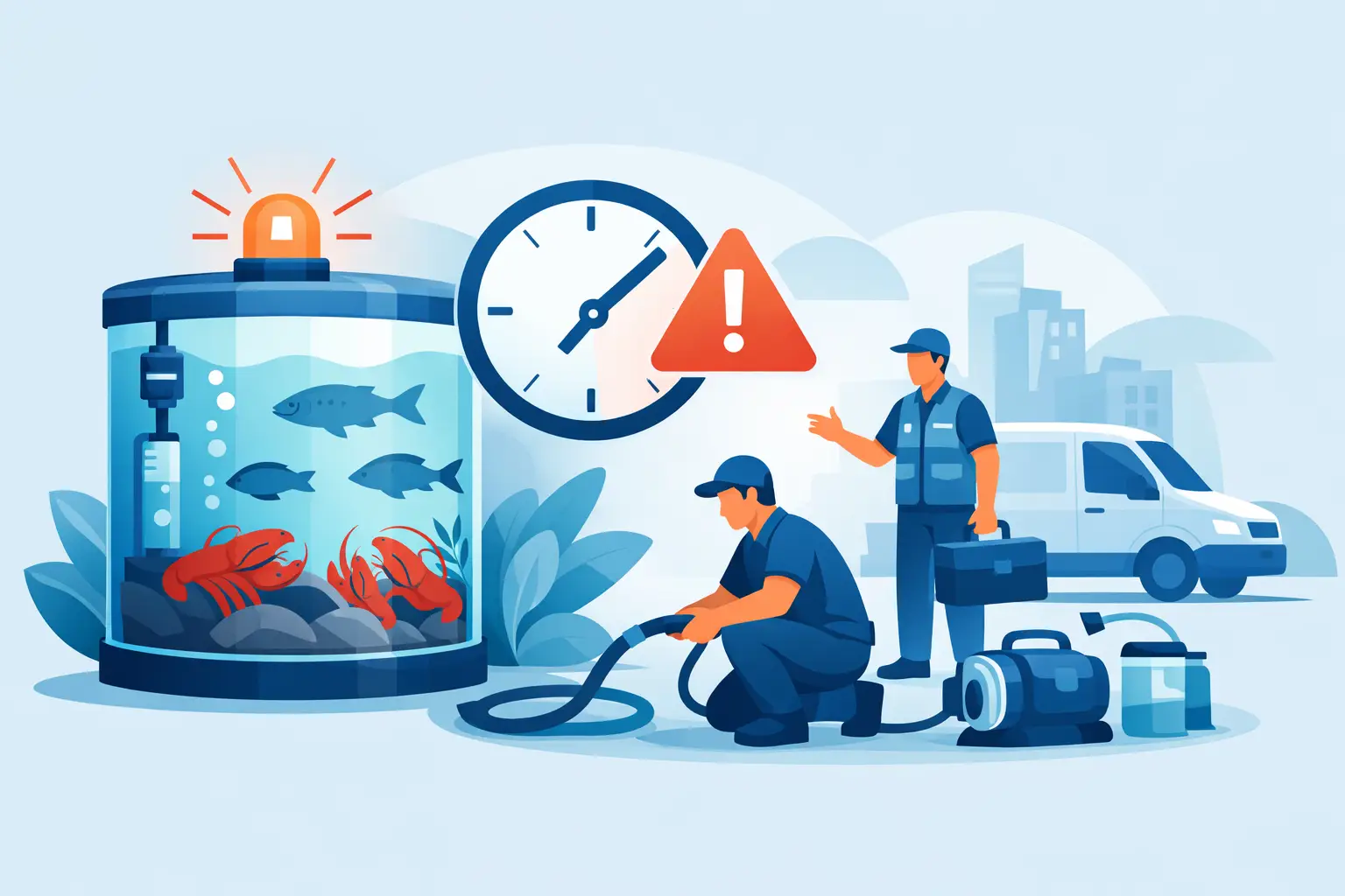 Emergency Seafood Tank Support When Minutes Count