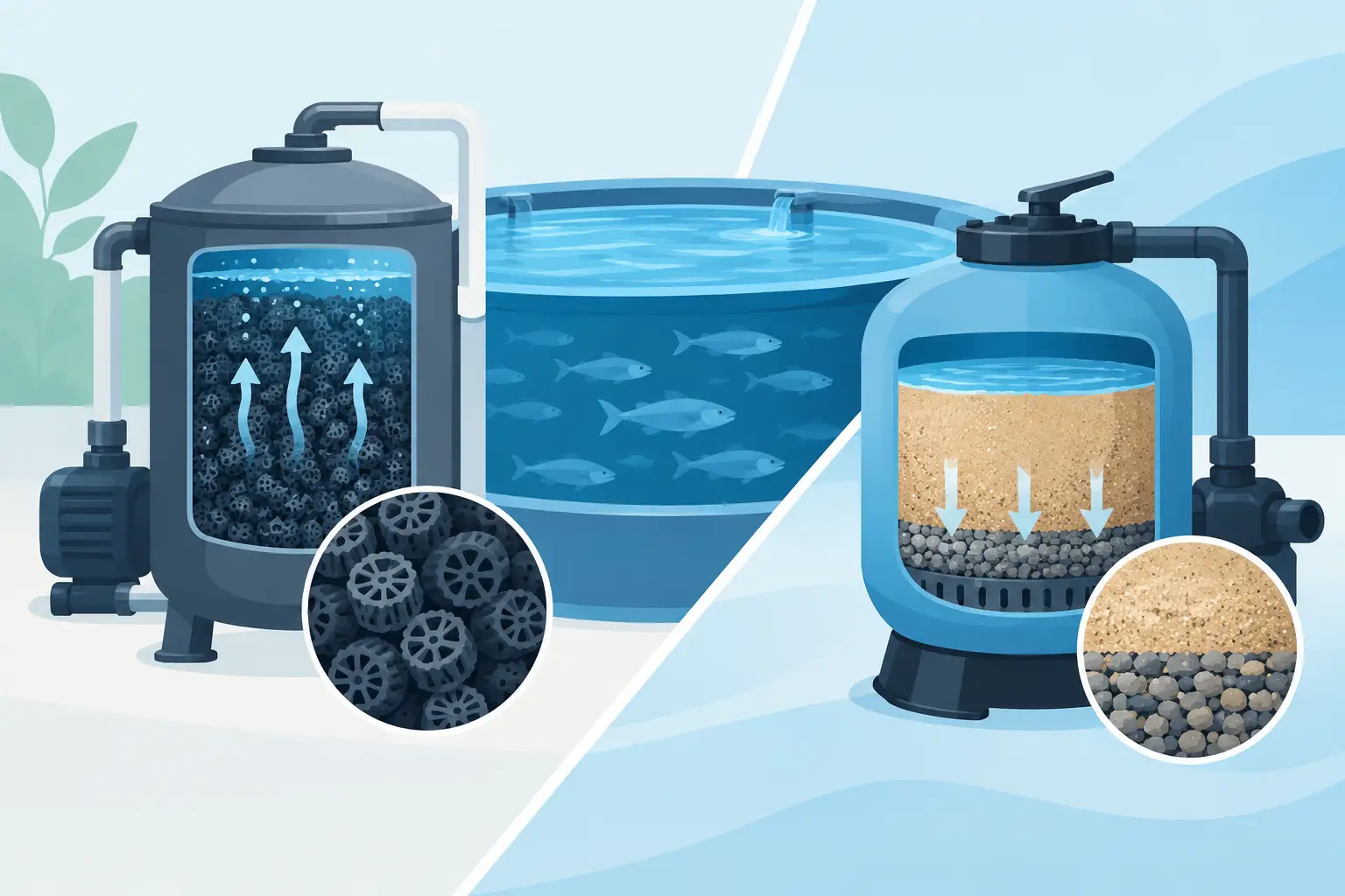 Biofilter Versus Sandfilter for Seafood Tanks