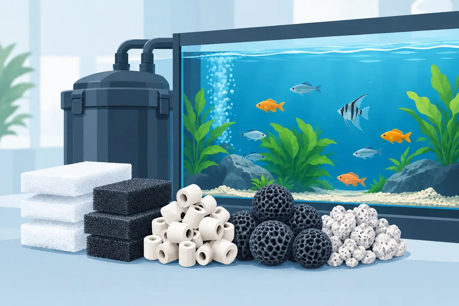Commercial Aquarium Filter Media That Protects Stock