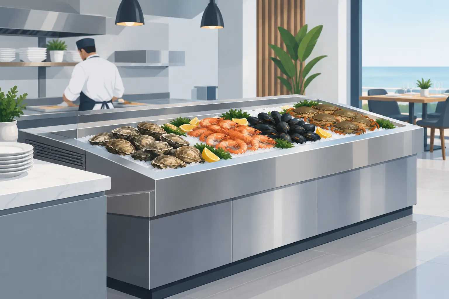 Restaurant Shellfish Installation That Holds Up