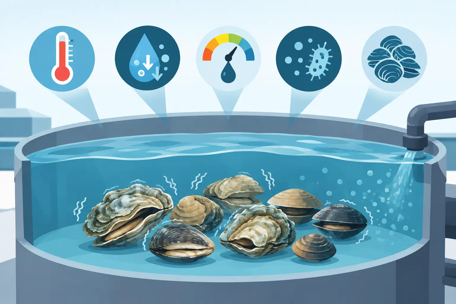 What Causes Shellfish Stress in Holding Tanks?